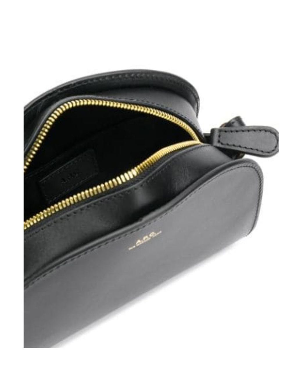 A.P.C. Black Demi Lune Mini Crossbody Bag