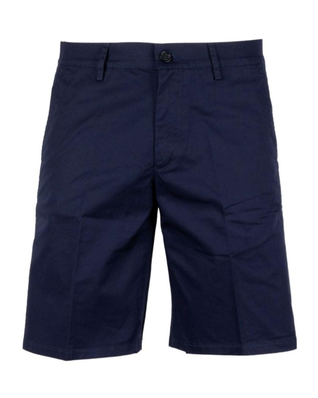 Aspesi Blue Belt Loop Shorts for men