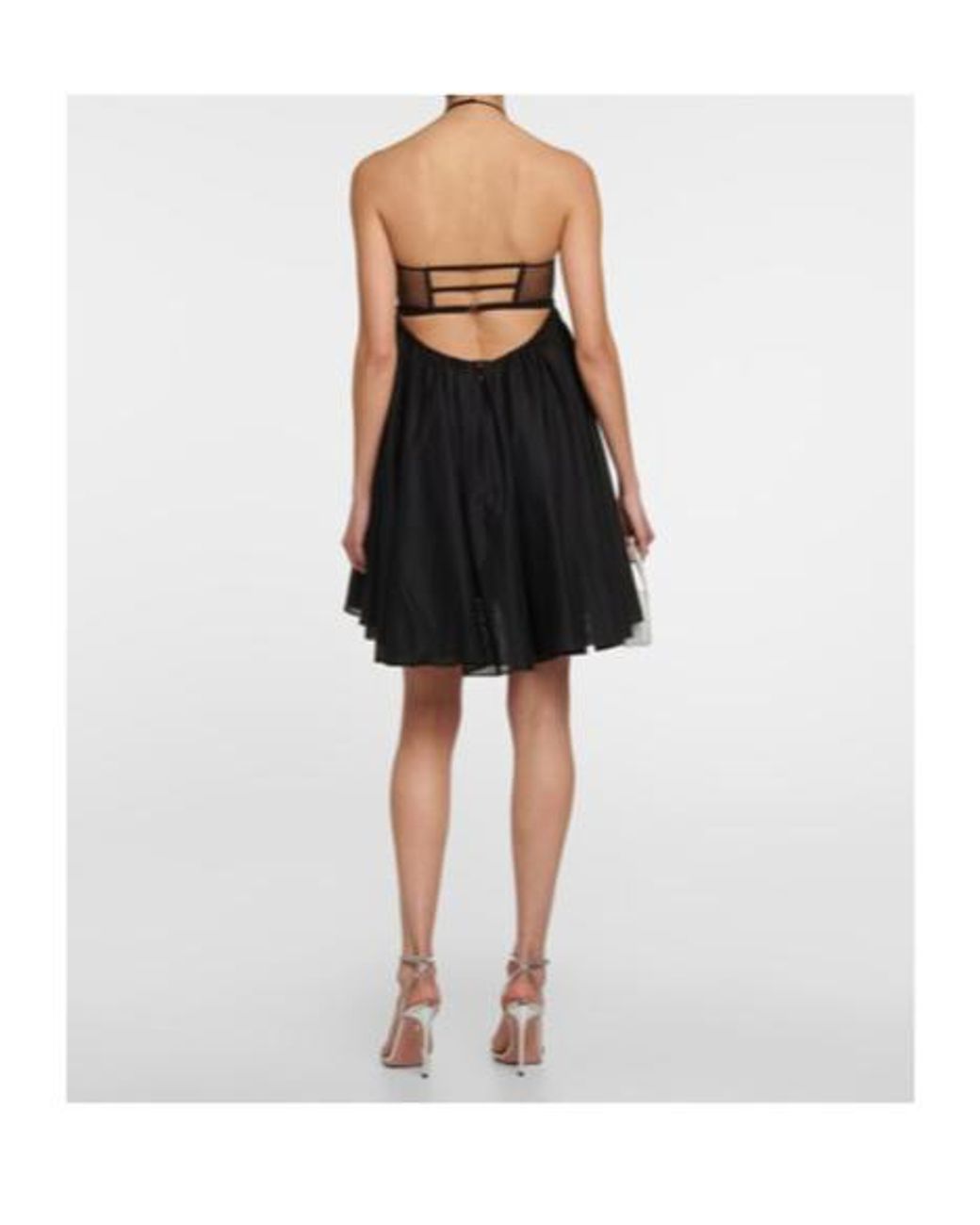 Nensi Dojaka Black Cutout Minidress