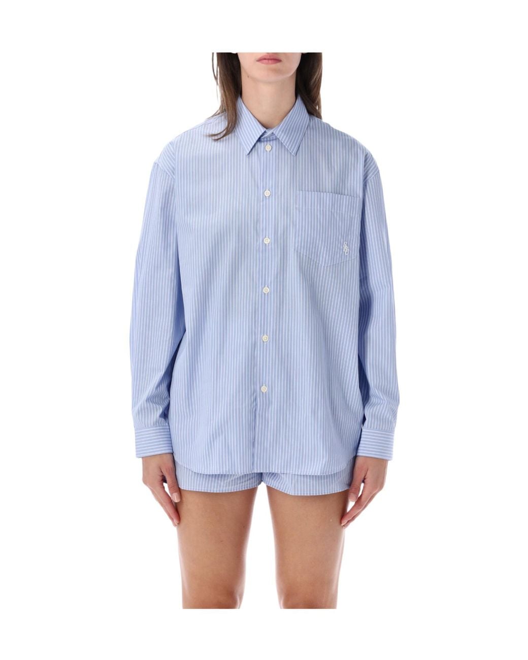 Sporty & Rich Blue Long-Sleeved Shirt