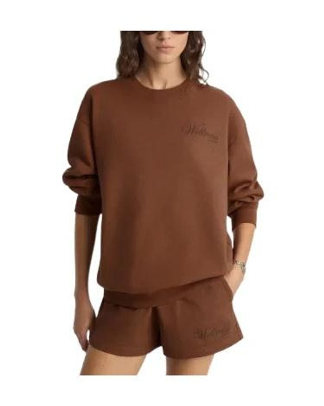 Sporty & Rich Brown Soho Wellness Long-Sleeved Sweater