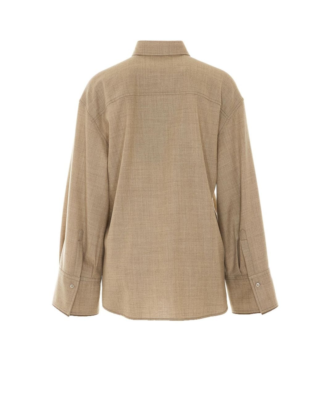 Brunello Cucinelli Natural Monile Detail Shirt