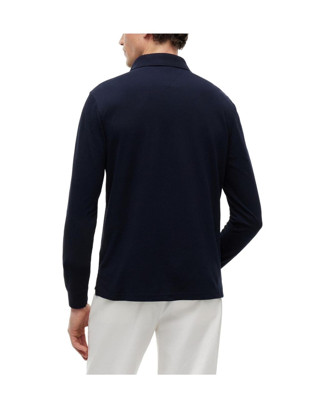 Tommy Hilfiger Blue Long Sleeve Polo Shirt for men