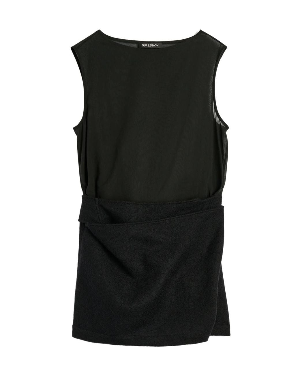 Our Legacy Black Sleeveless Mini Dress