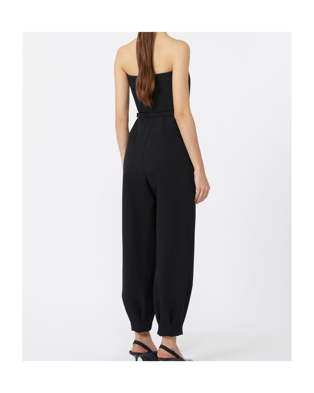 Max Mara Black Pianoforte Voghera Strapless Jumpsuit
