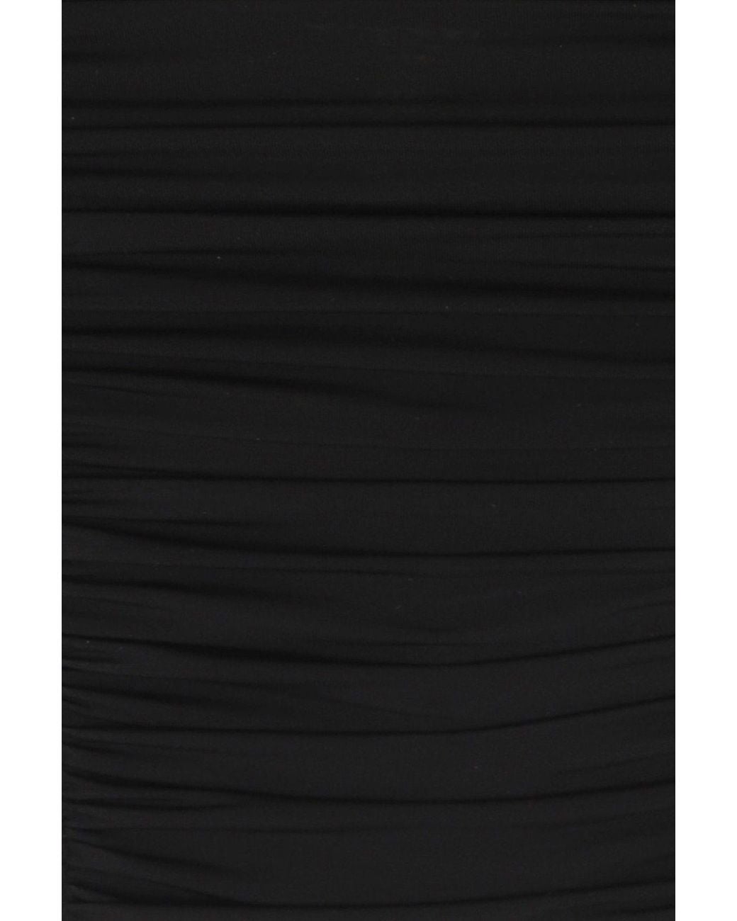 Elisabetta Franchi Black Ruched Bandeau Top