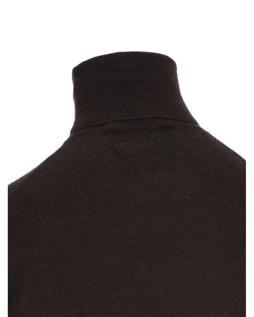 Prada Black Turtleneck Short-Sleeved Jumper