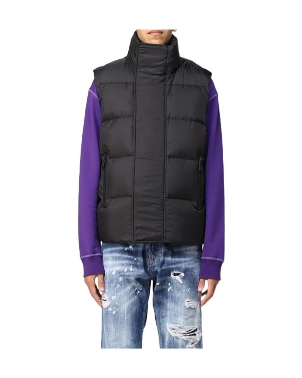 DSquared² Blue High-Necked Vest for men