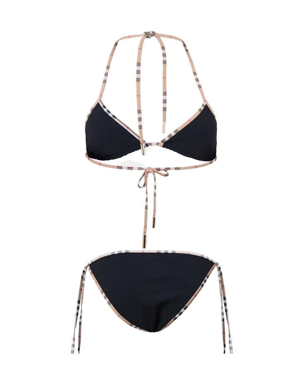 Balmain White Solid Color Bikini for men