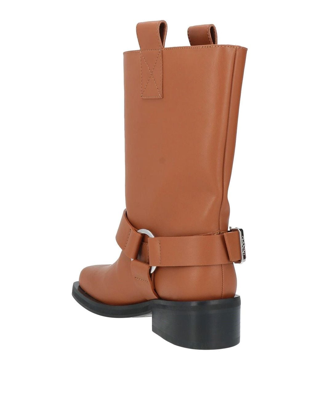 Ganni Brown Comfort Minimalist Ankle Boots