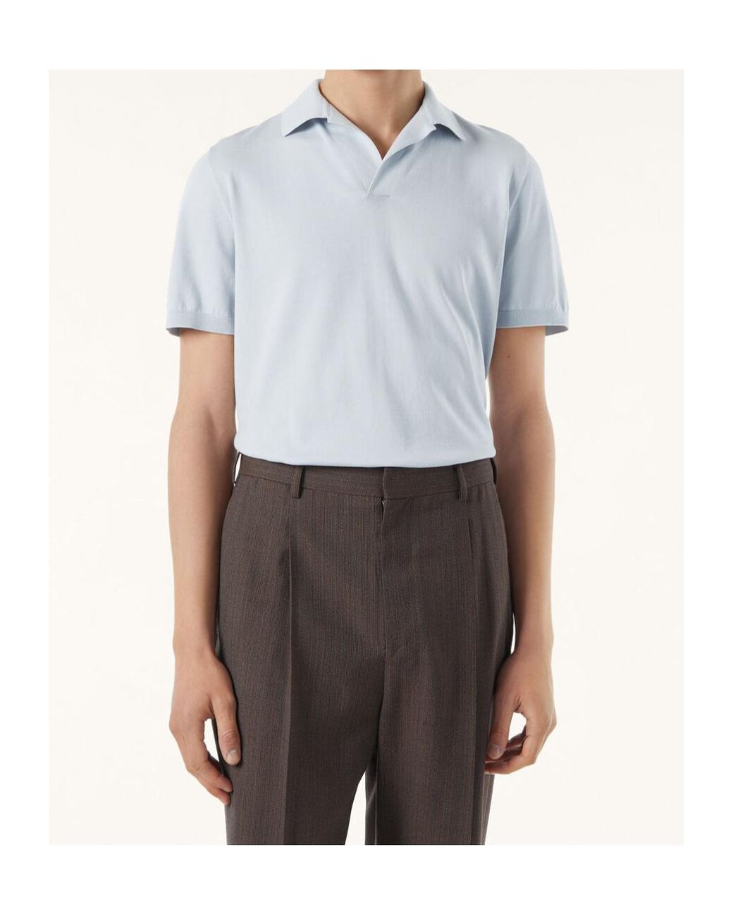 Loro Piana White Polo Shirt for men