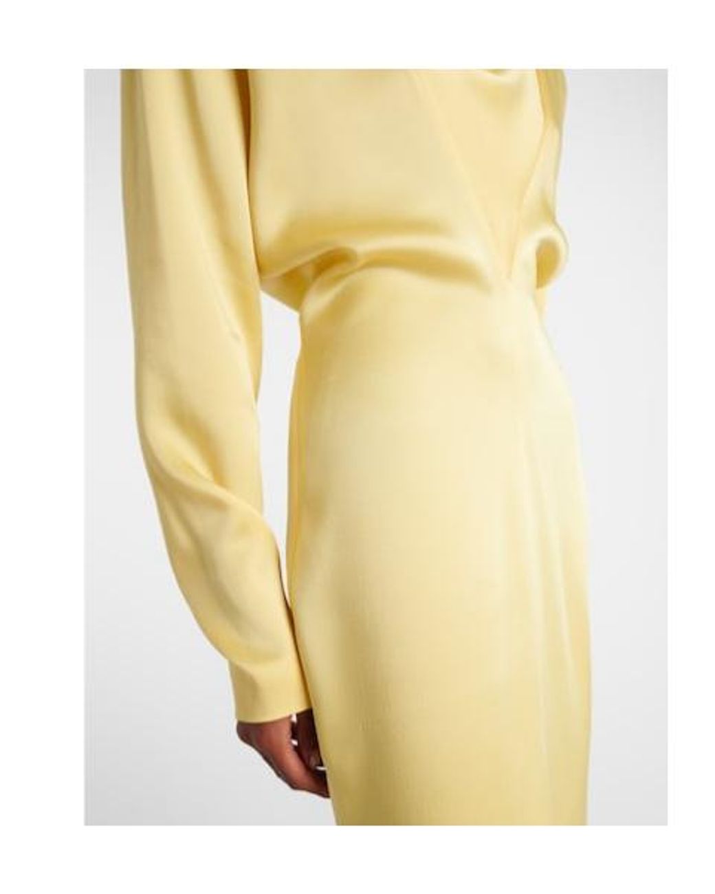Stella McCartney Yellow Satin Gown