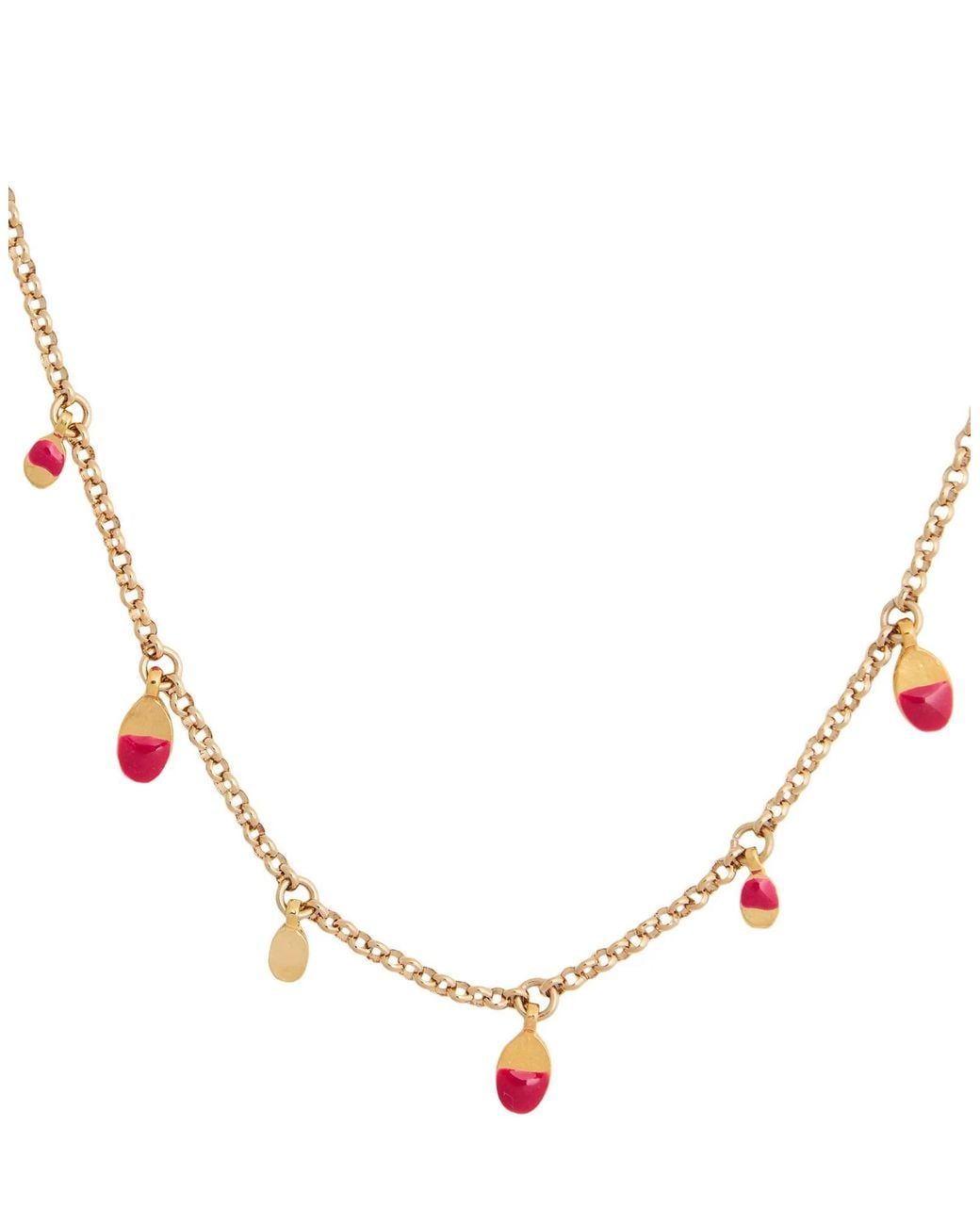 Isabel Marant Yellow Metal Necklaces