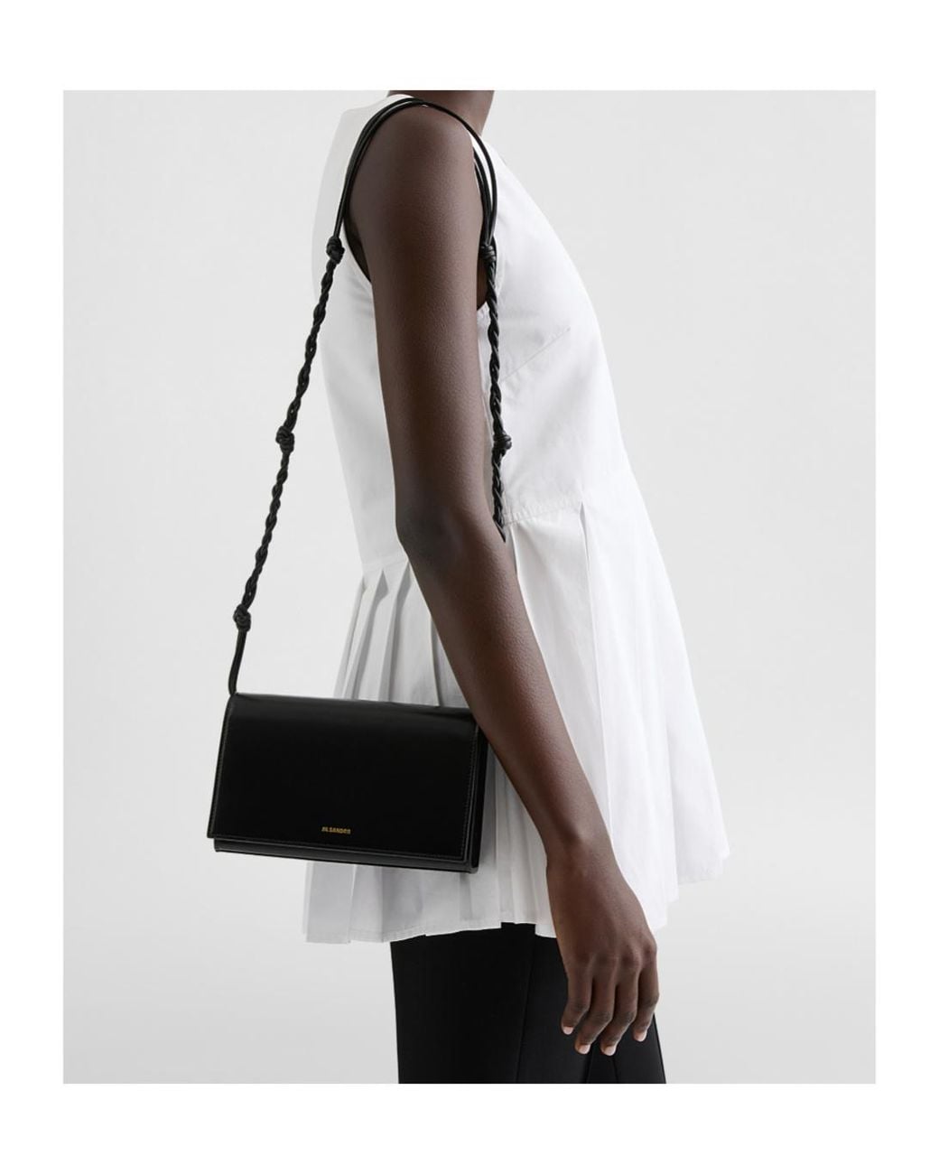 Jil Sander White Strap Tangle Wallet