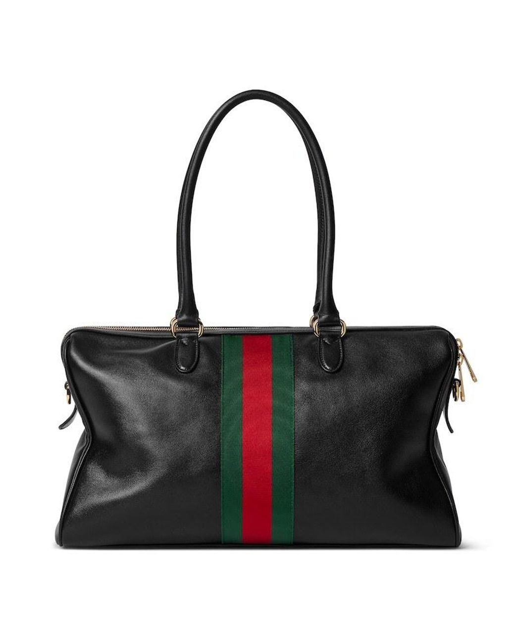 Gucci Black Borsetto Large Boston Bag