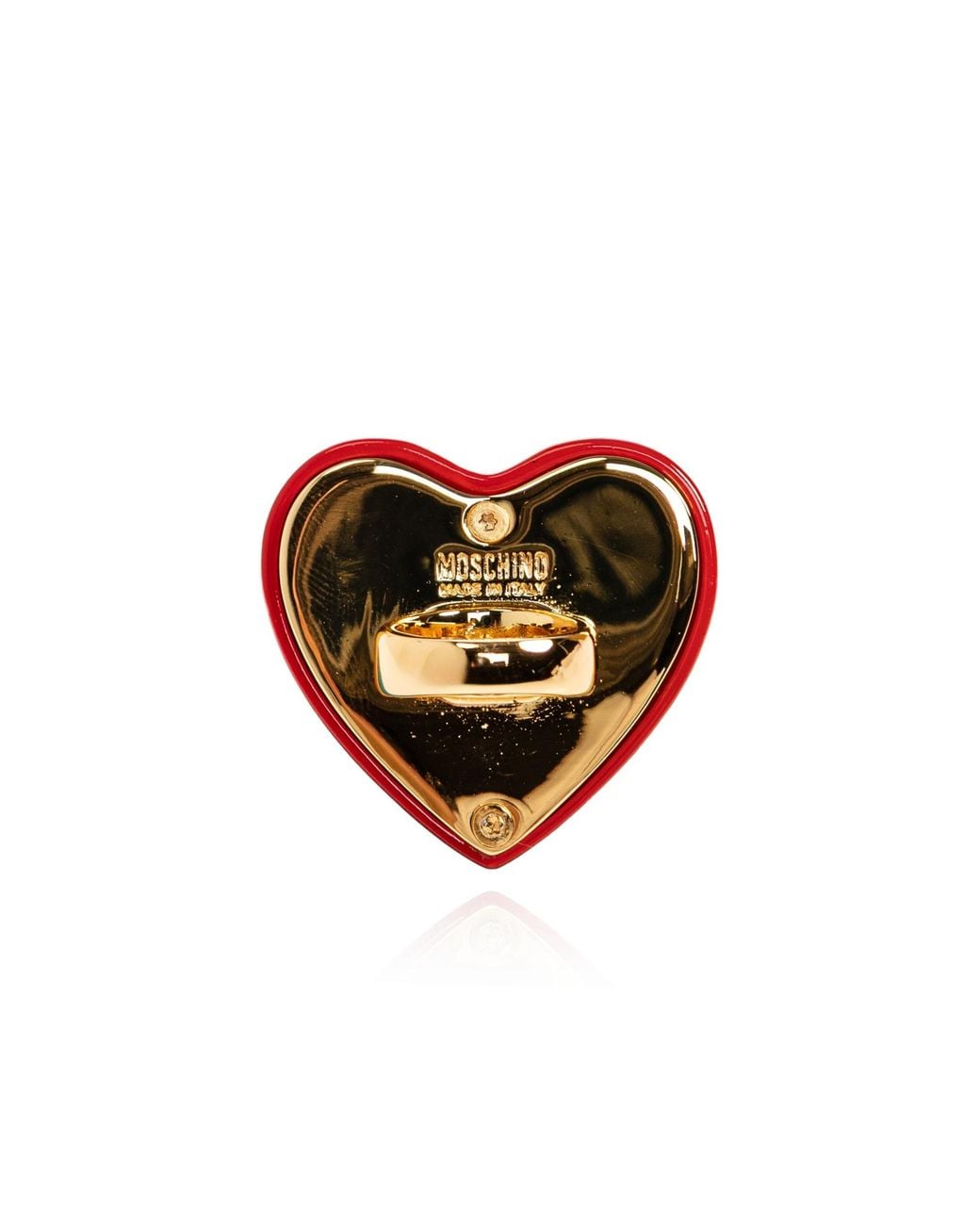 Moschino Red Heart Statement Ring