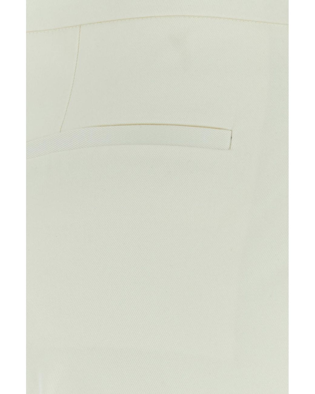 Jil Sander White Pleat Flared Trousers