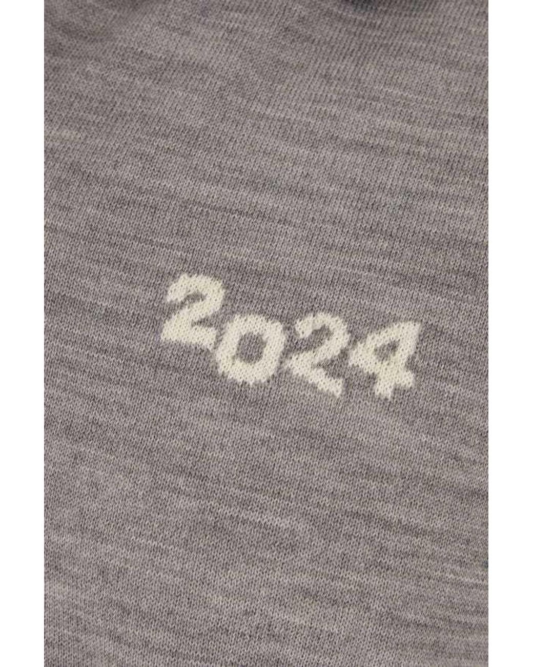 Comme des Garçons Gray Wool Polo Shirt