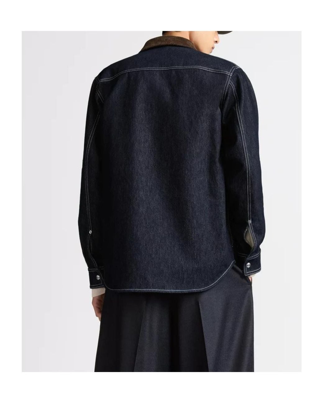 Dior Blue Homme Archives Labels Overshirt for men