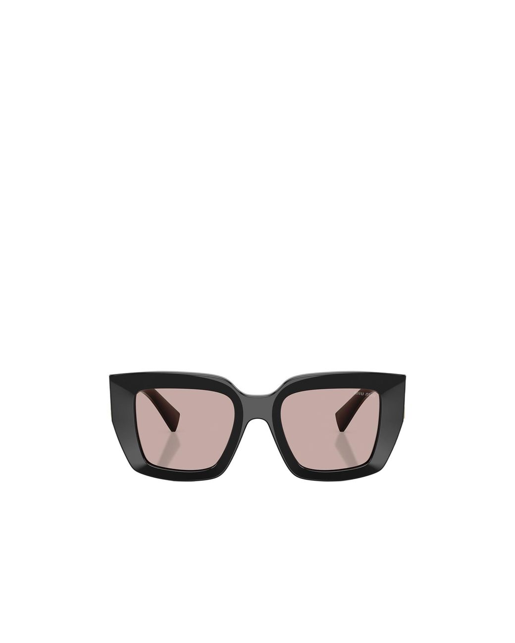 Miu Miu White Eyewear Square Frame Sunglasses