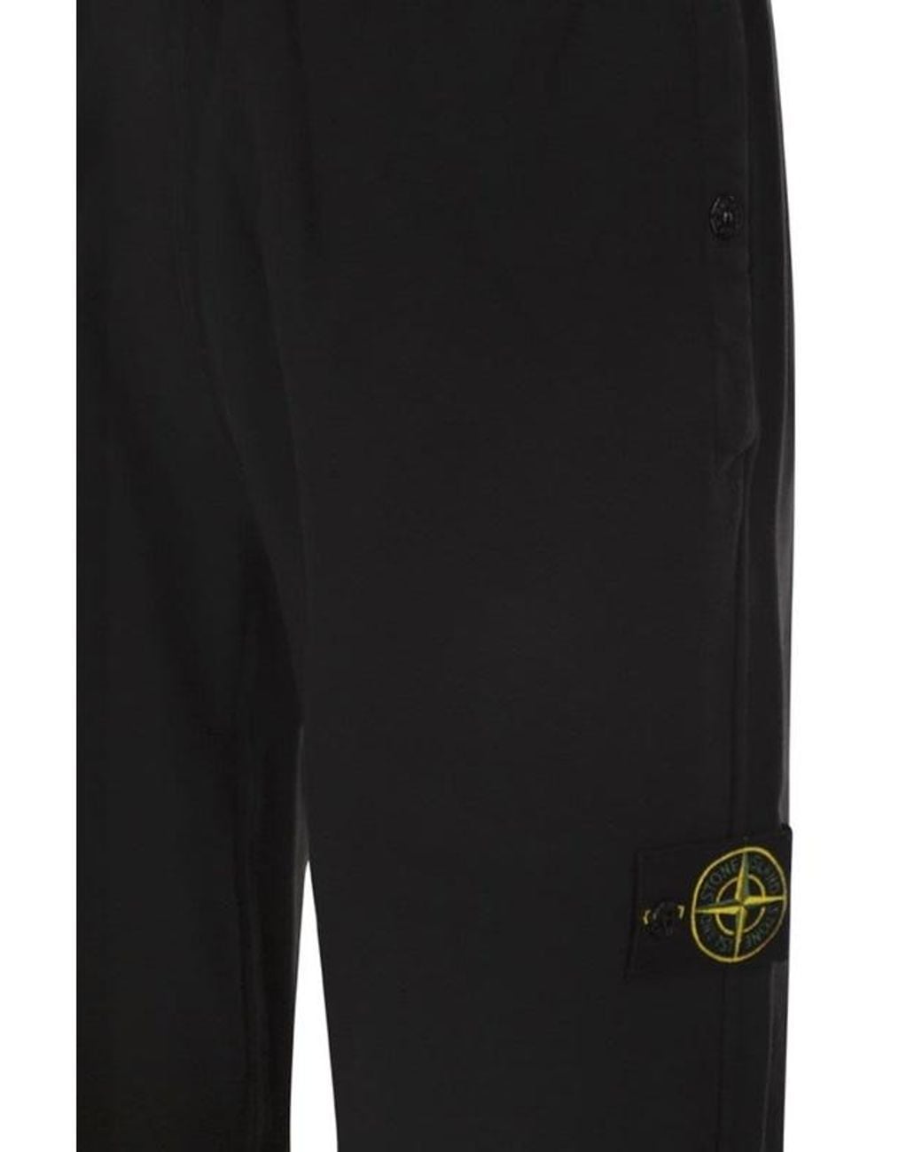 Stone Island Black Regular Fit Pants for men