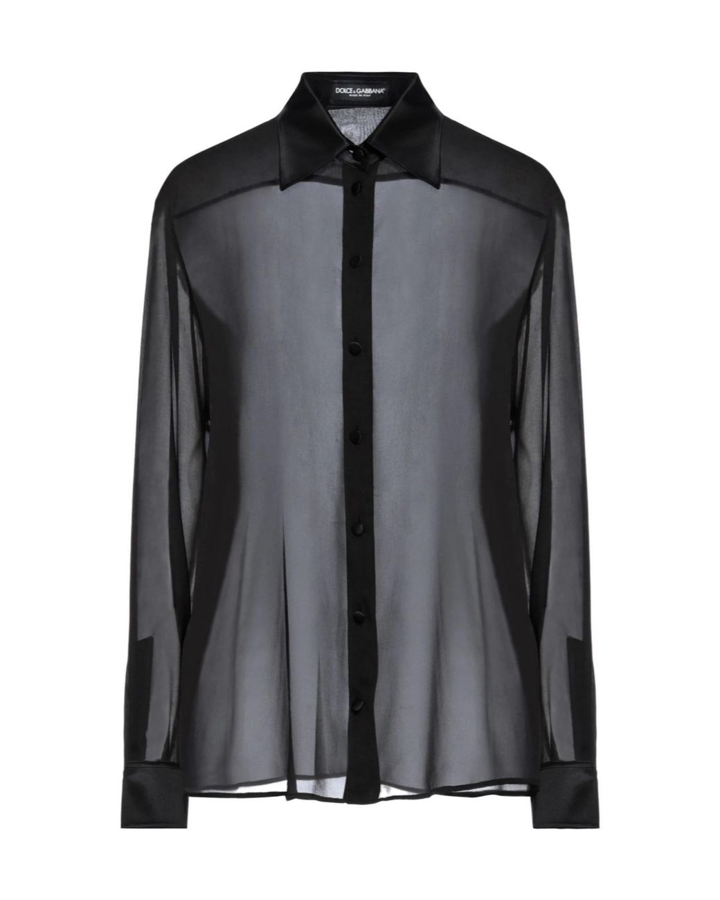 Dolce & Gabbana Black Shirt Silk, Elastane
