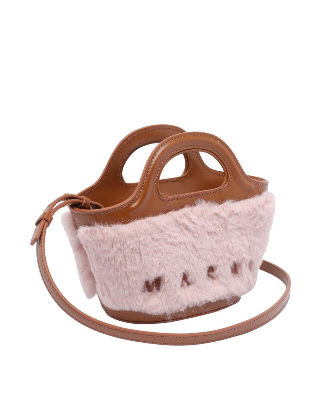 Marni Pink Tropicalia Teddy Handbag
