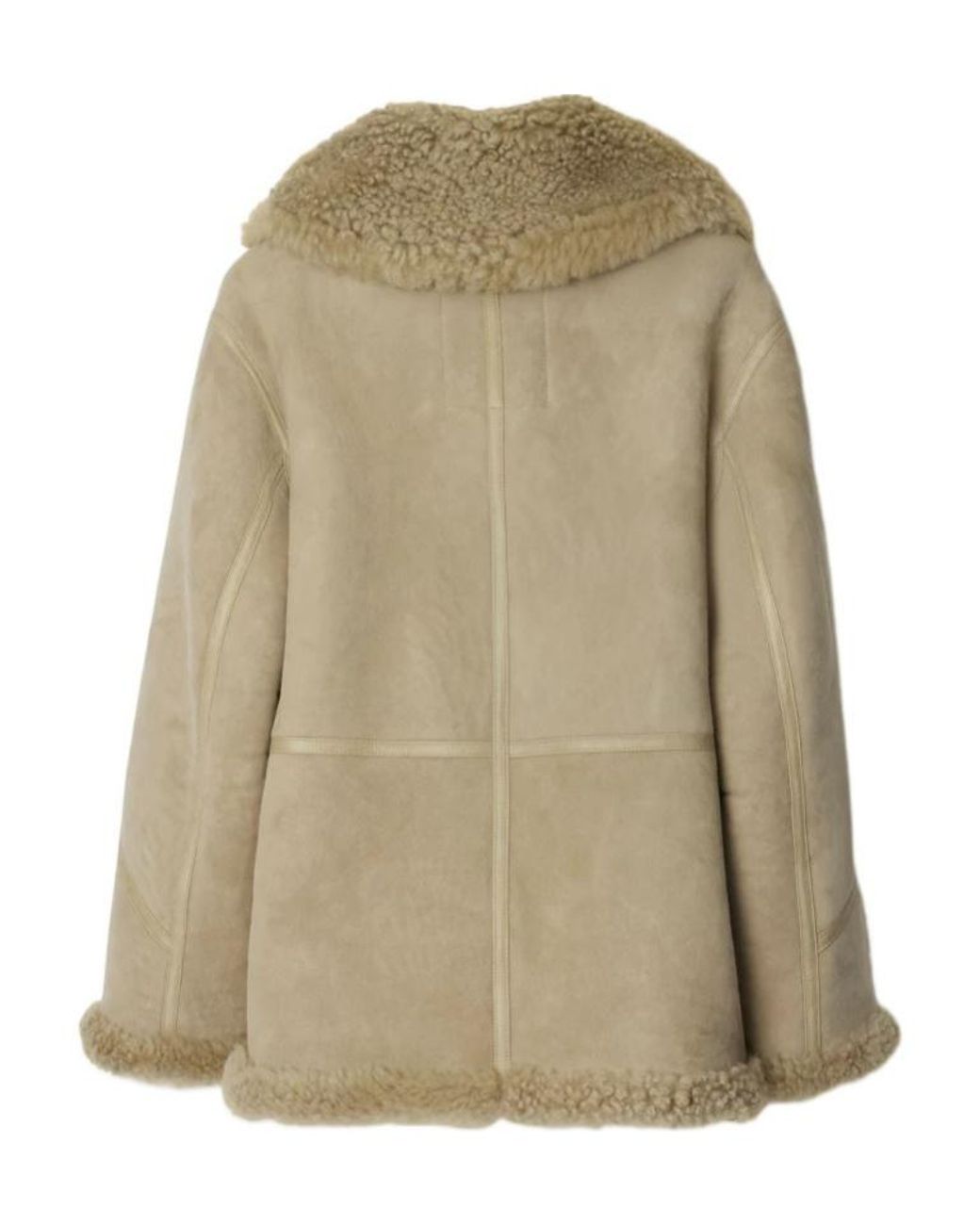Burberry Natural Long Sleeved Zip-Up Jacket