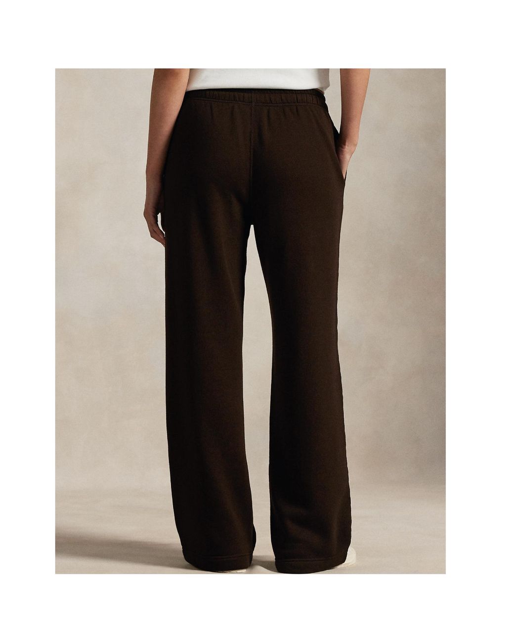 Polo Ralph Lauren Brown Logo Embroidered Drawstring Pants