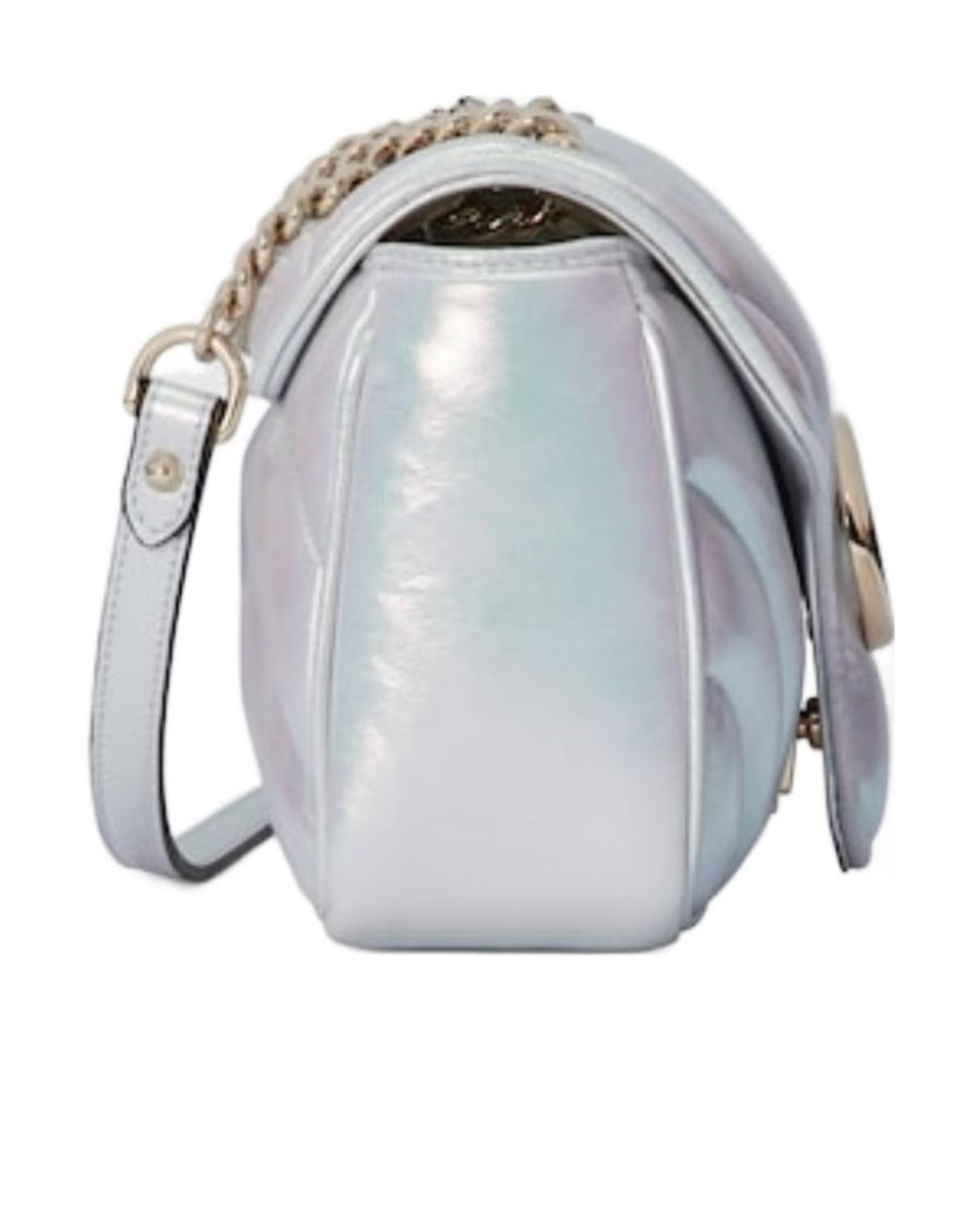 Gucci Gray Gg Marmont Small Shoulder Bag