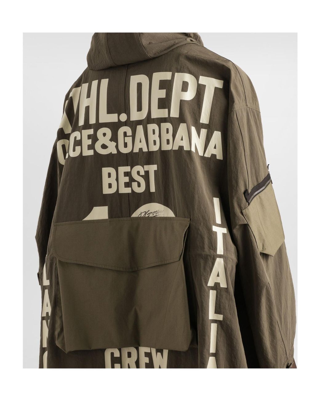 Dolce & Gabbana Multicolor Multi-Pocket Hooded Jacket for men