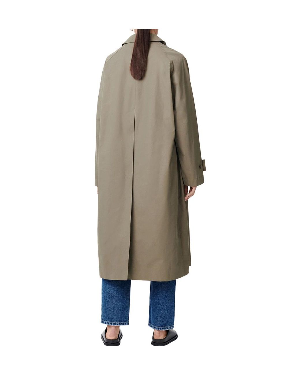 Studio Nicholson Green Long-Sleeved Trench Coat