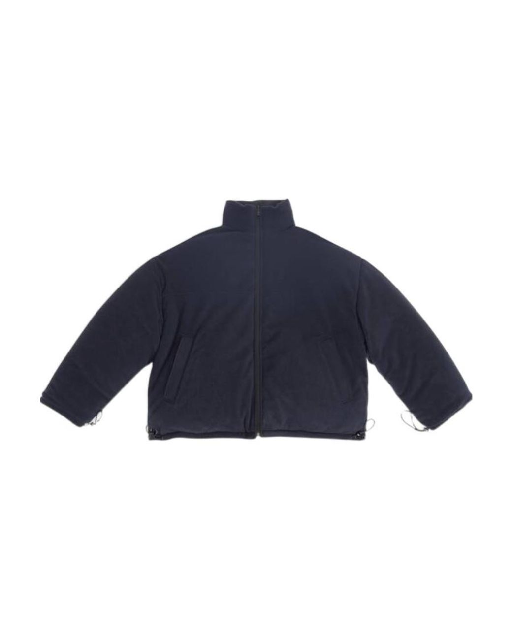 Balenciaga Blue Bb Paris Icon Reversible Puffer Jacket for men