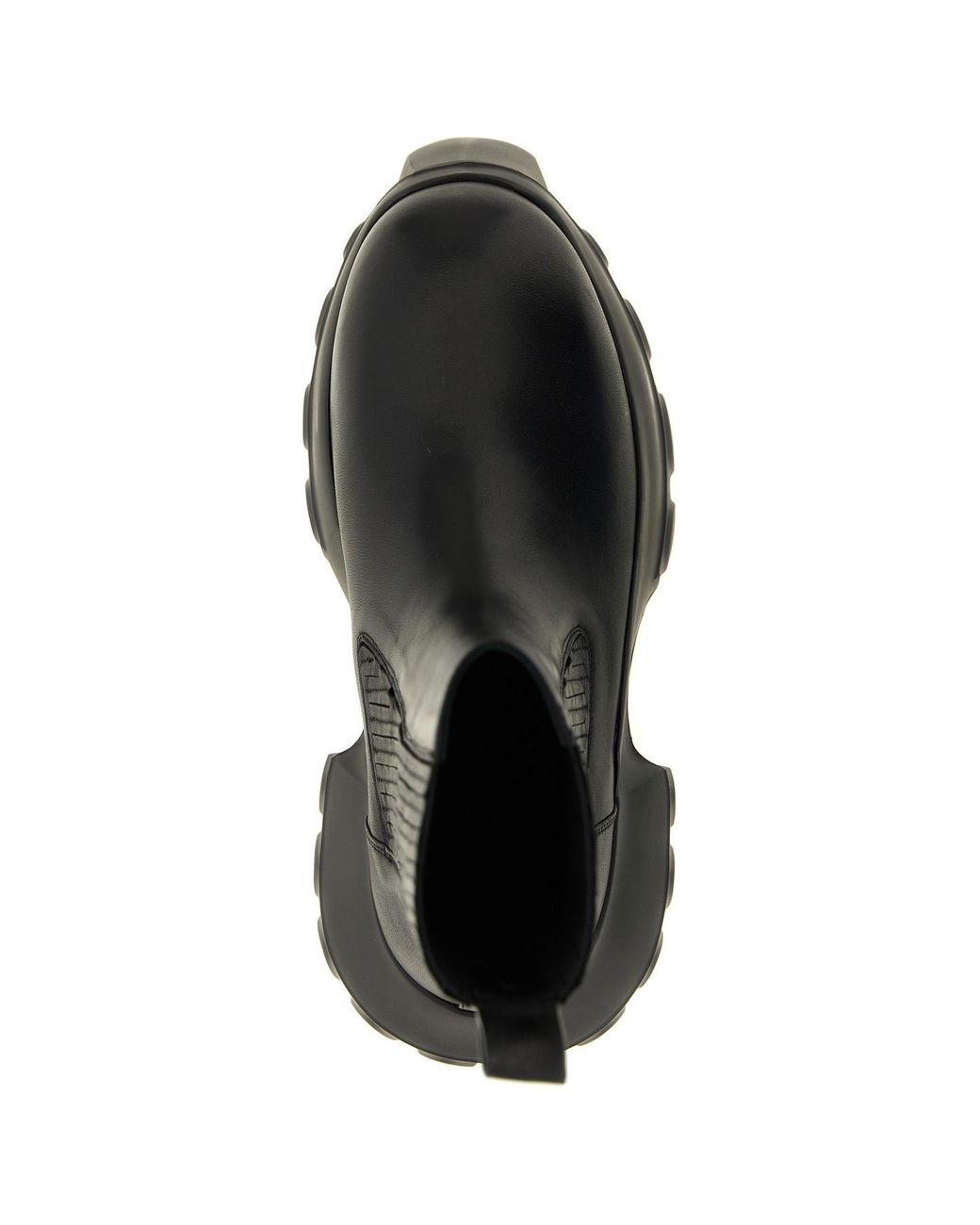 Rick Owens Black Tower Beatle Mega Tractor Ankle Boots