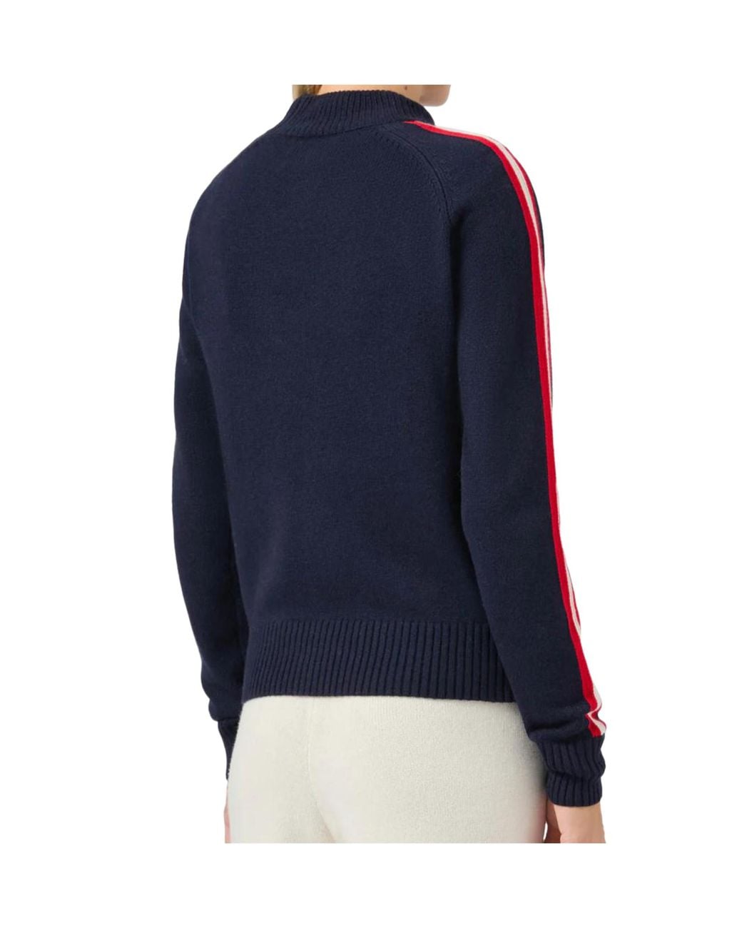 Mc2 Saint Barth Blue Ski Lover Jacquard Turtleneck