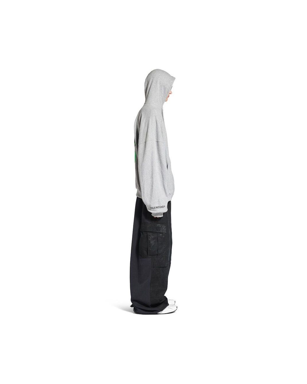 Balenciaga Hi There Large Zip-Up Hoodie in Gray for Men | Lyst