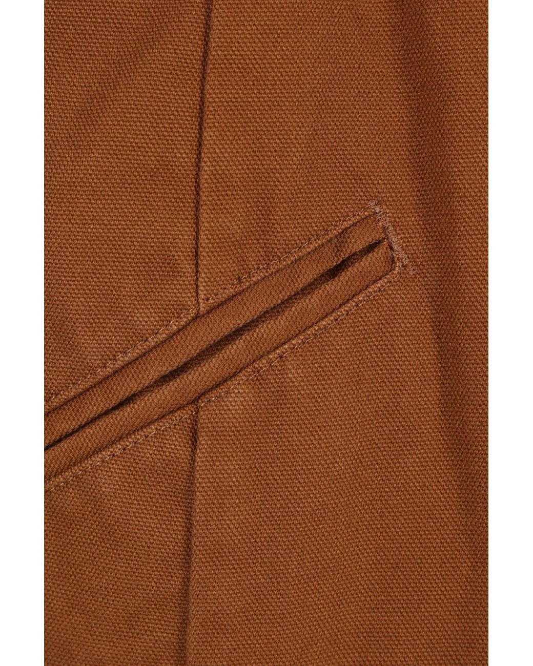 Sacai Brown X Carhartt Logo Patch Zip-Up Jacket for men