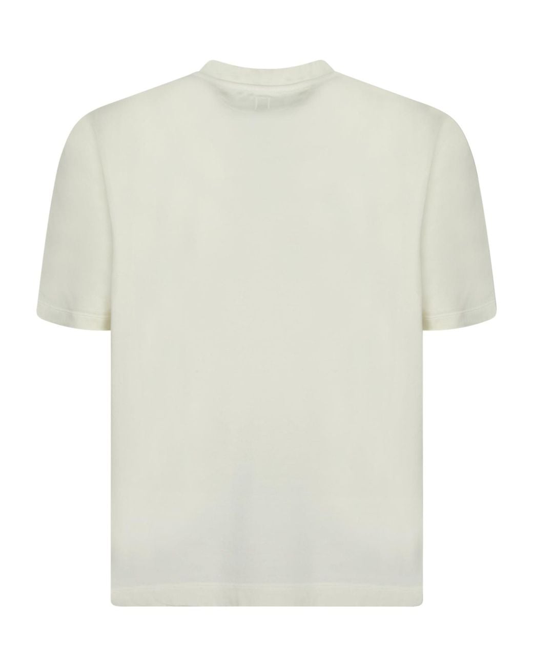 Canali White Jersey Knit Short Sleeve Top for men