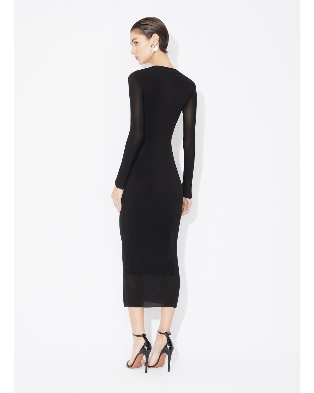 Alaïa Black Long-Sleeved Dress