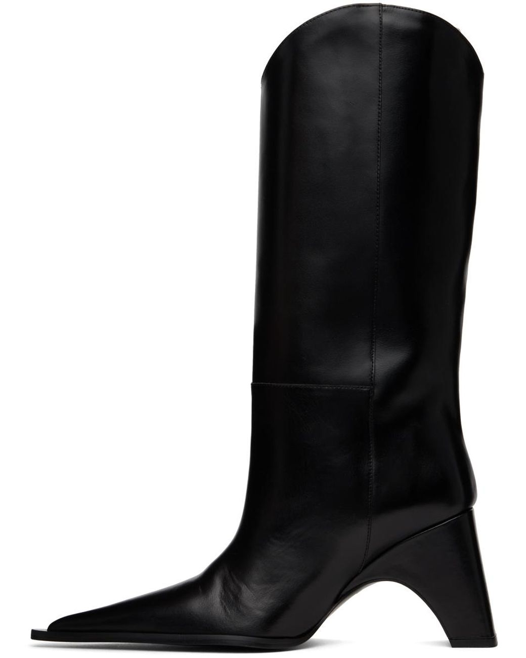 Coperni Black Cowboy Pointed Toe Boots