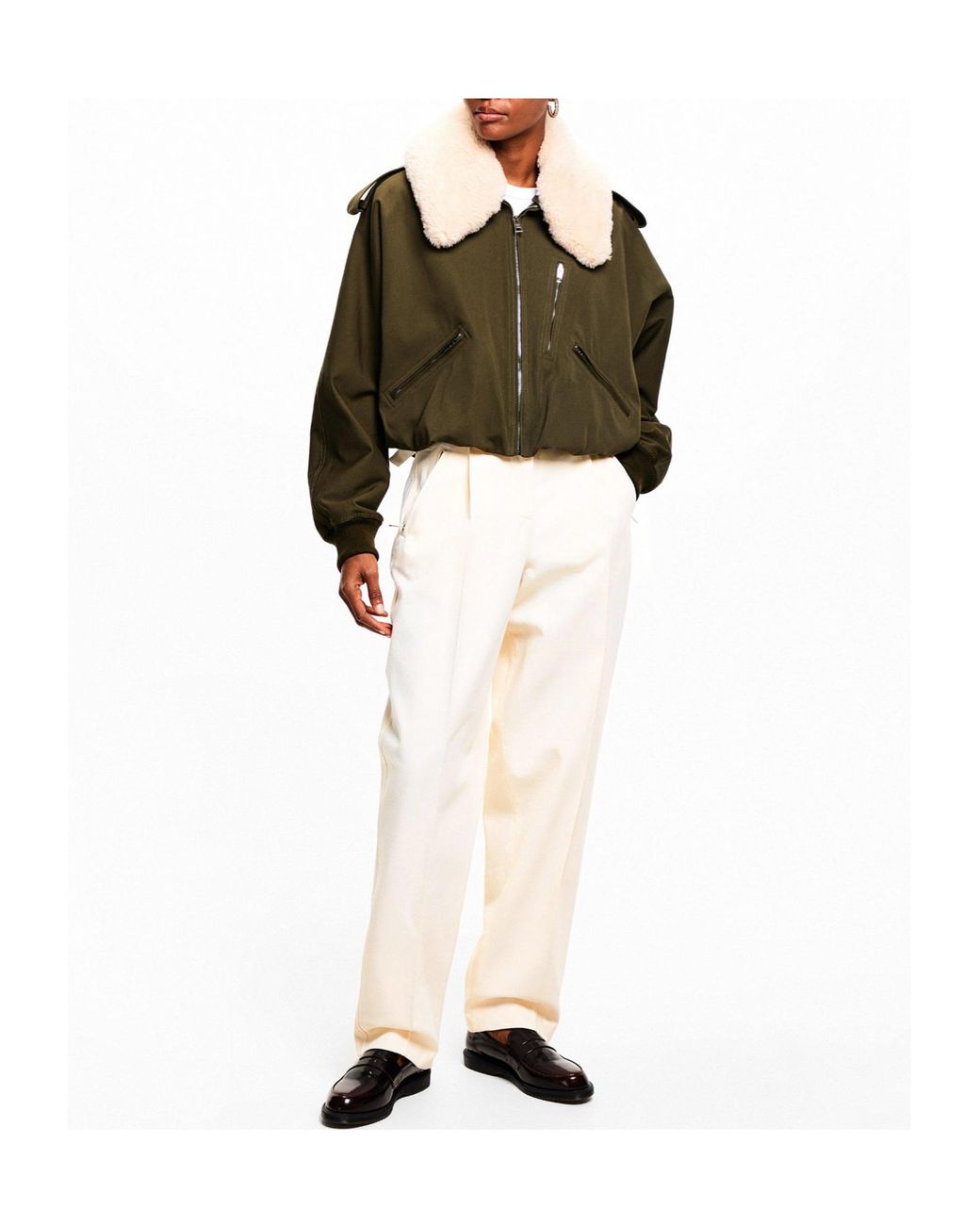 Givenchy White Giv Utility Trousers Ld62