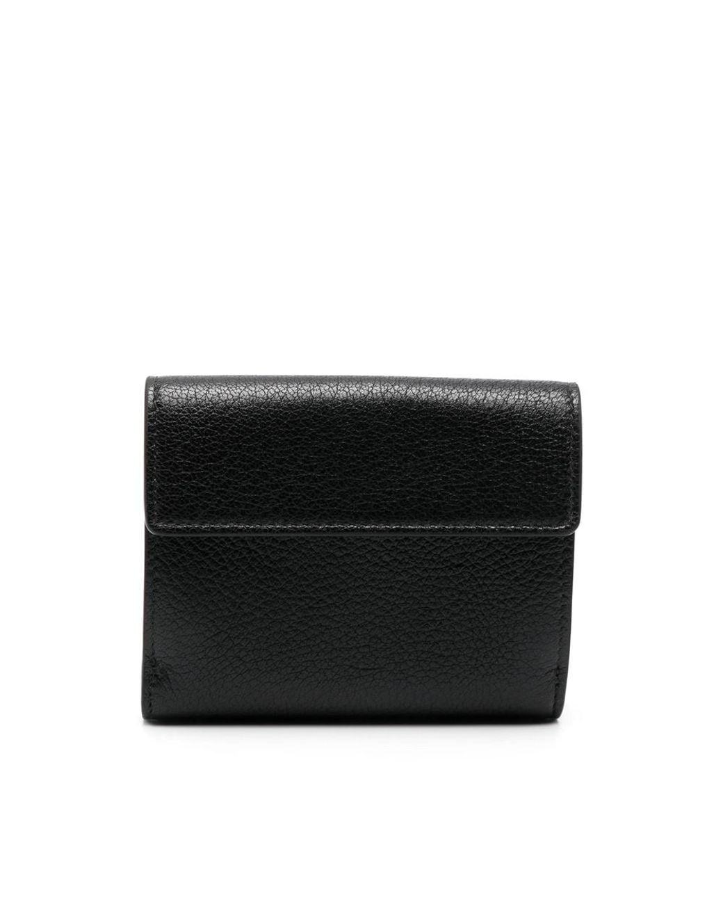 Chloé Black Chloé Foldover Logo Wallet