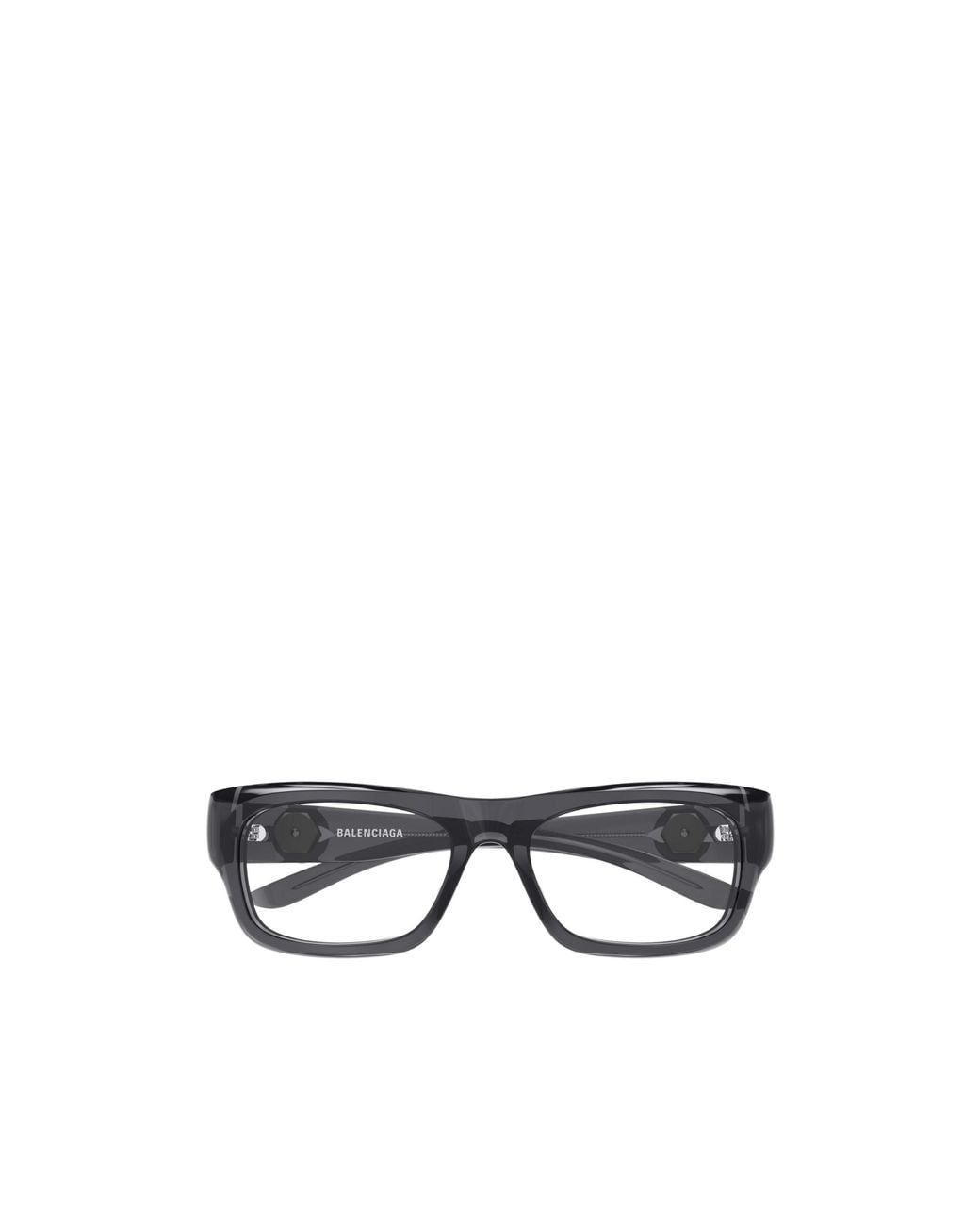 Balenciaga White Eyewear Rectangle Frame Glasses for men