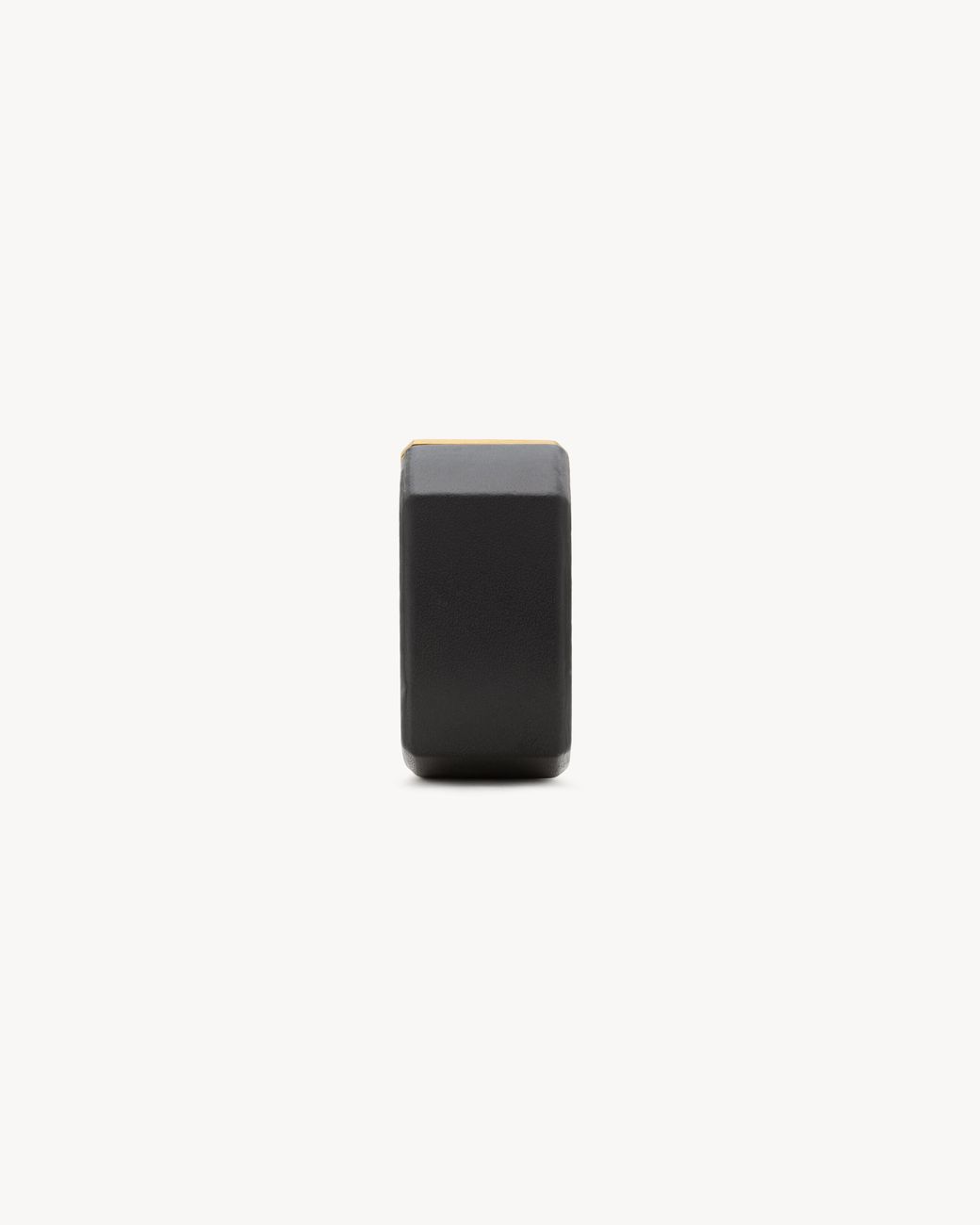 Saint Laurent Black Geometric Open Bracelet