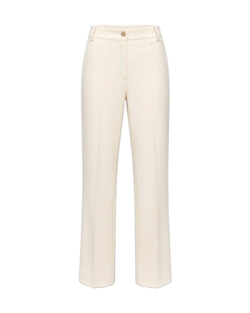 Pinko Natural Casual Trousers With Belt Loops