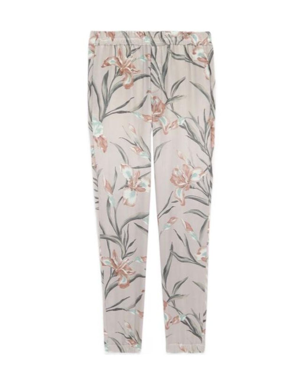 Saint Laurent Gray Floral Printed Relaxed Pants for men