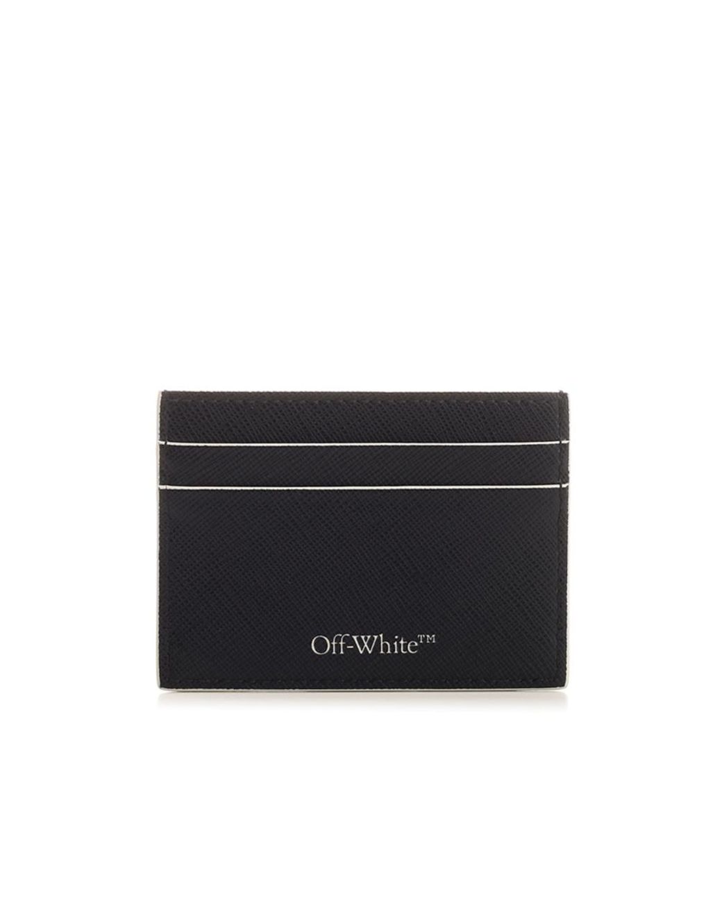 Off-White c/o Virgil Abloh Black Logo Printed Cardholder for men