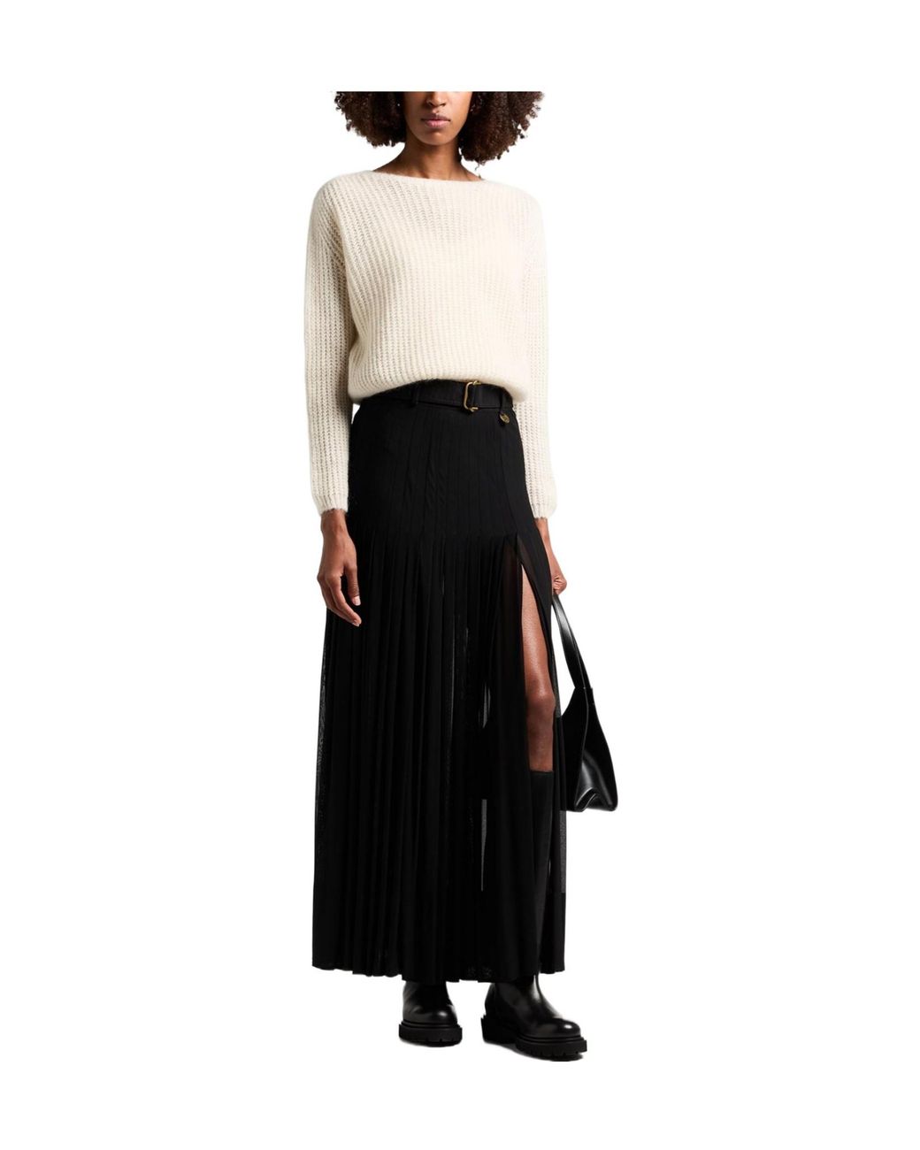 Burberry Black Long Skirts