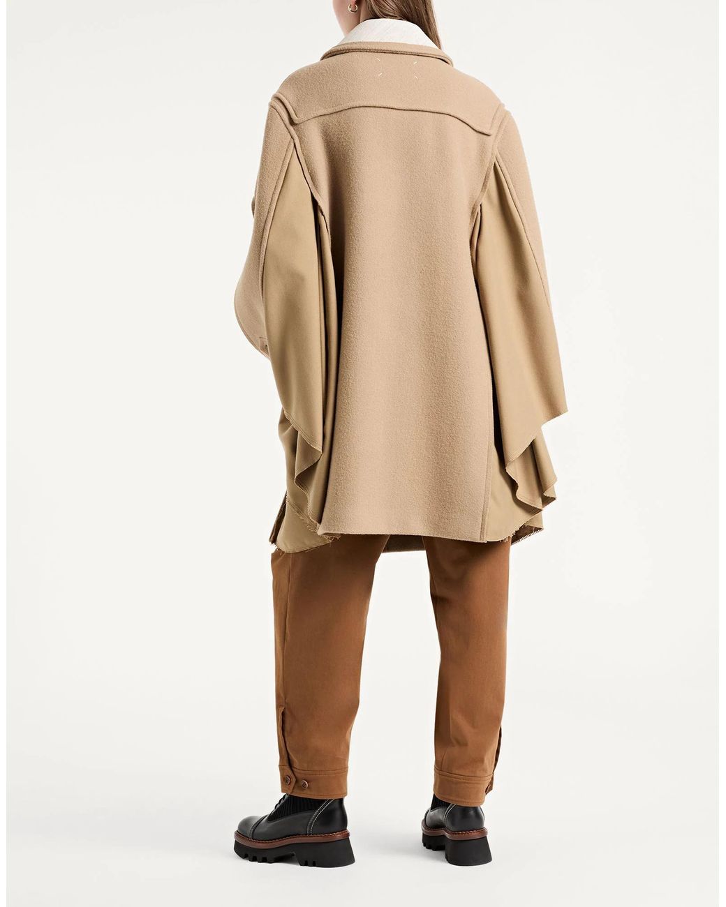 Maison Margiela Natural Solid-Color Wool Shawl