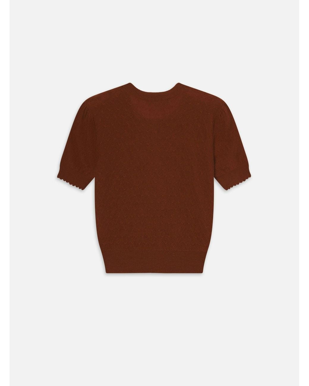 FRAME Brown Short Sleeve Cardigan